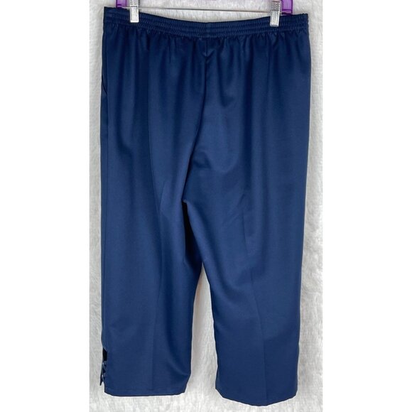 Alfred Dunner Size 10 Navy Capri Pants Pull On Elastic Waist - Picture 4 of 8